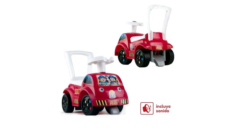 Carrito de best sale bomberos montable