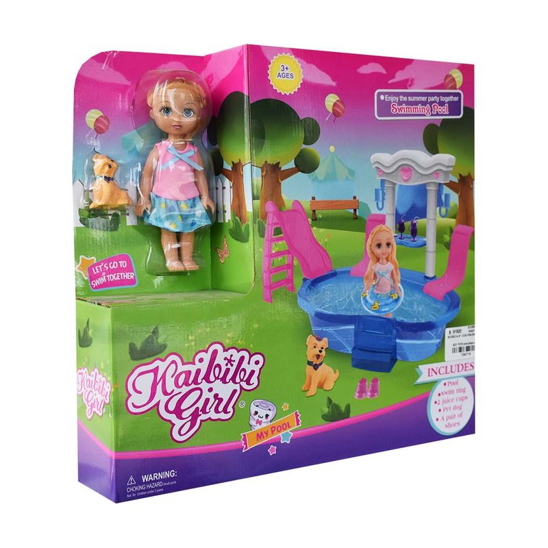 Set-de-muñeca-con-Piscina-y-Mascota
