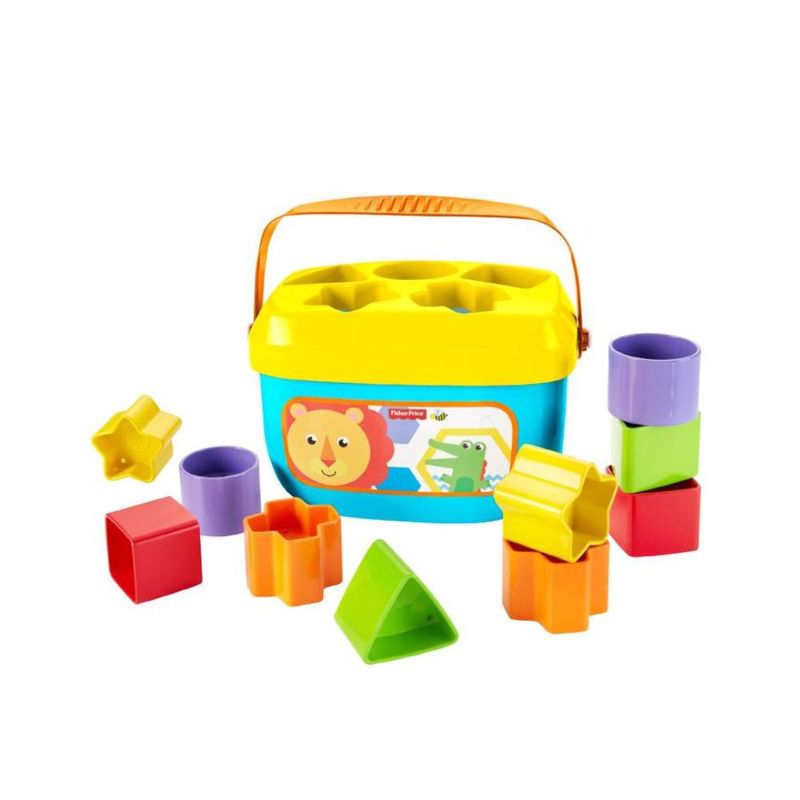 Balde-primeros-bloques-de-bebe-Fisher-Price-juguete-didactico