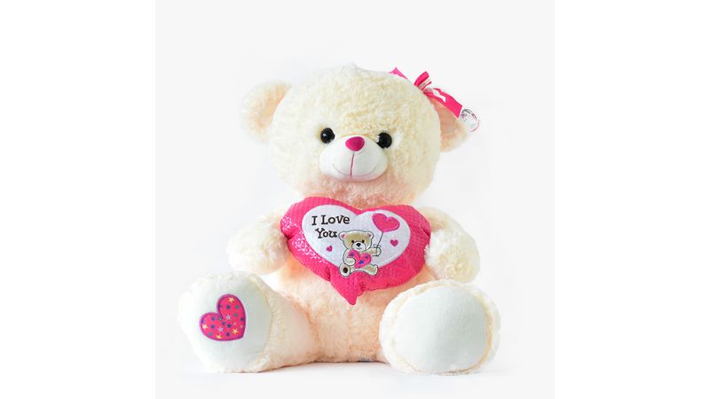 Peluche de oso store con corazon