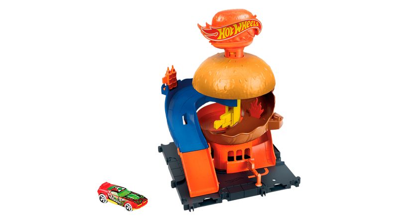 Pista de 2025 hot wheels hamburguesa