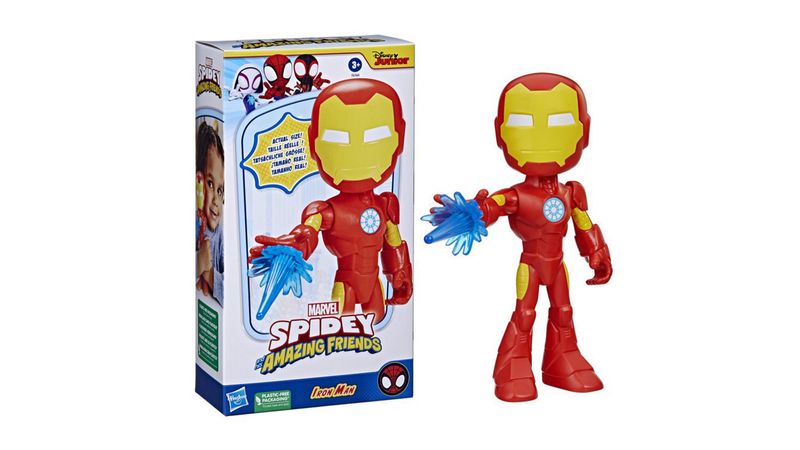 Marvel - Spidey y sus sorprendentes amigos - Figura gigante de Iron Man -  Marvel