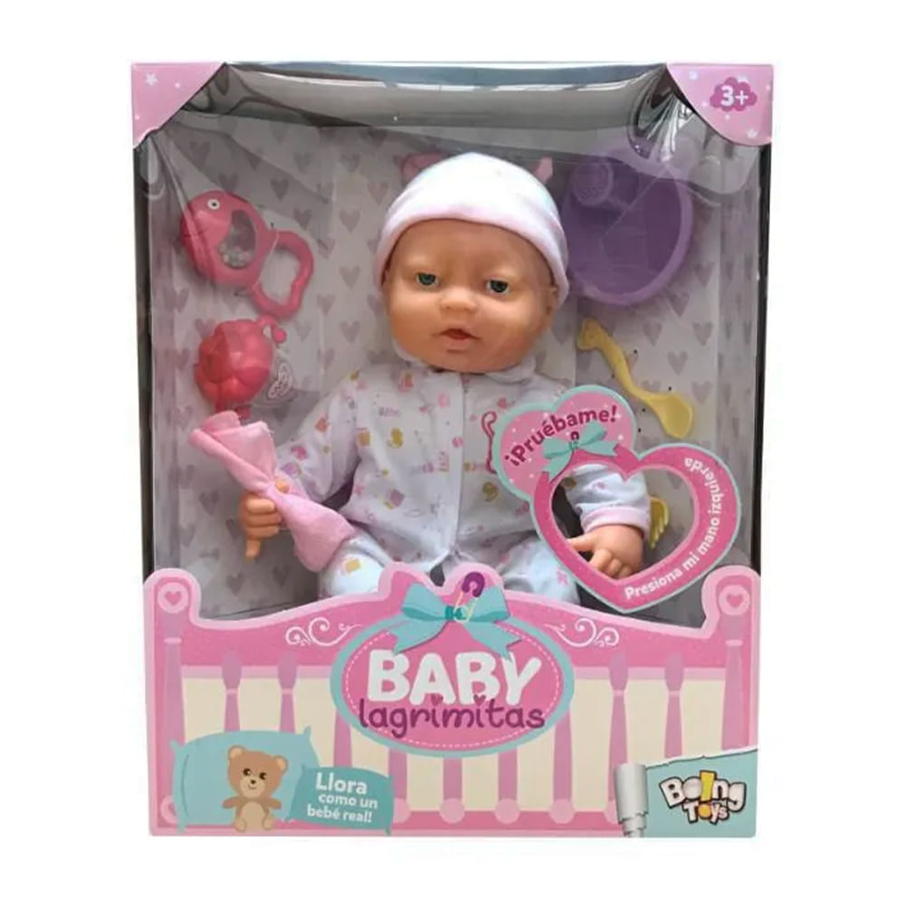 Muñeca baby lagrimitas store llora de verdad